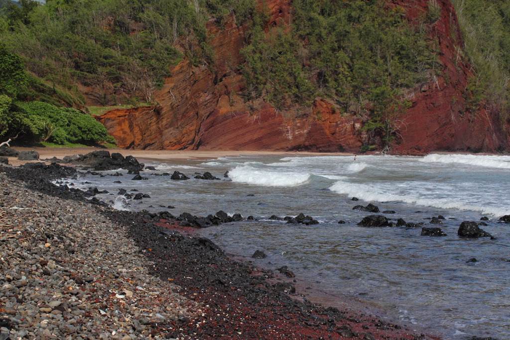 Пляж из красного песка в США, фото 7