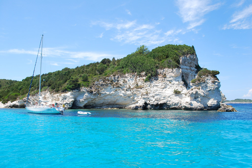 Пляж острова Паксос в Греции, фото 1