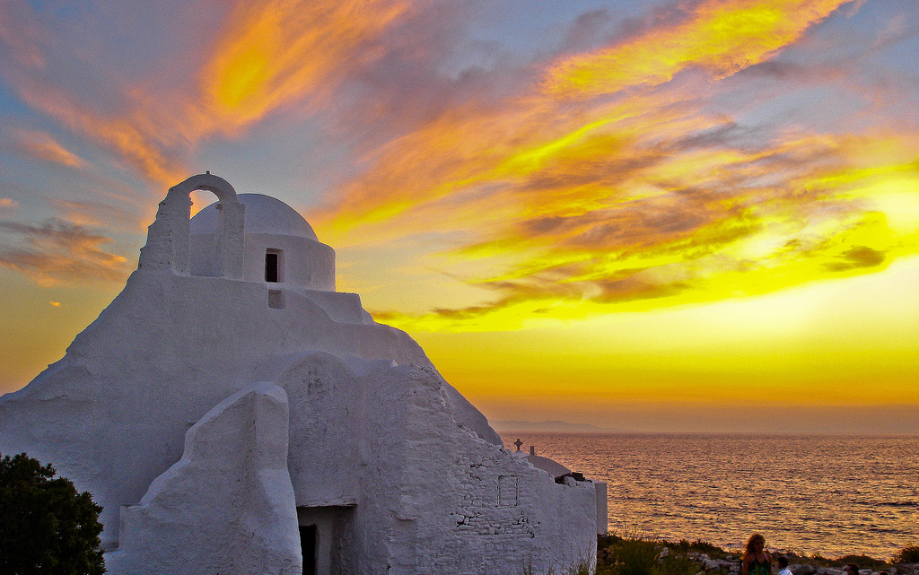 Пляж острова Миконос в Греции, фото 9