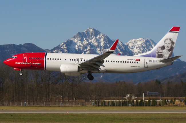 Вторая по величине авиакомпания Норвегии - бюджетная авиалиния Norwegian
