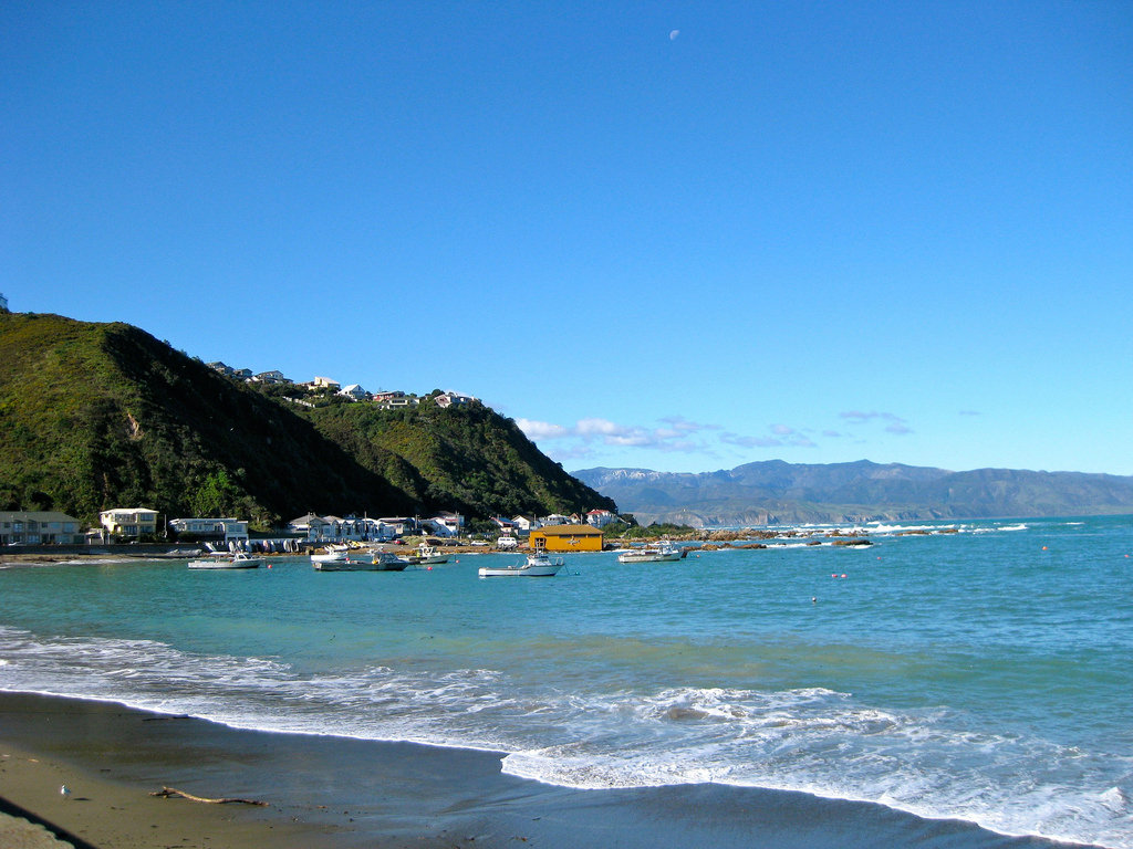 Пляж Бухта Островов в Новой Зеландии, фото 1