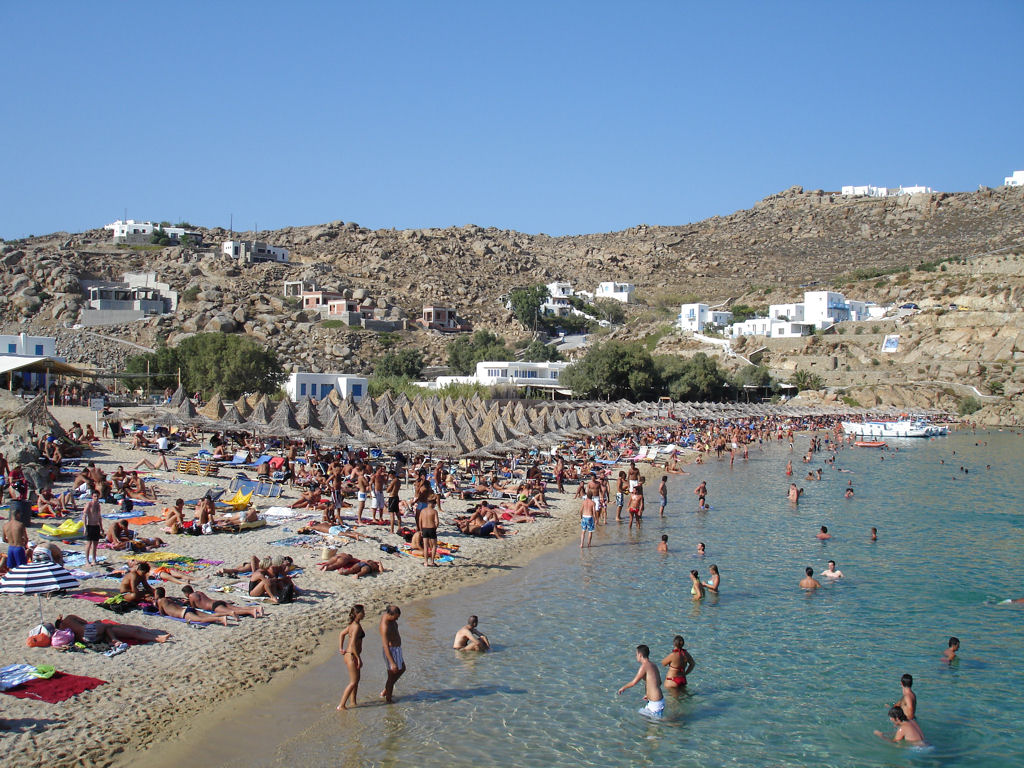 Пляж Миконос в Греции, фото 1