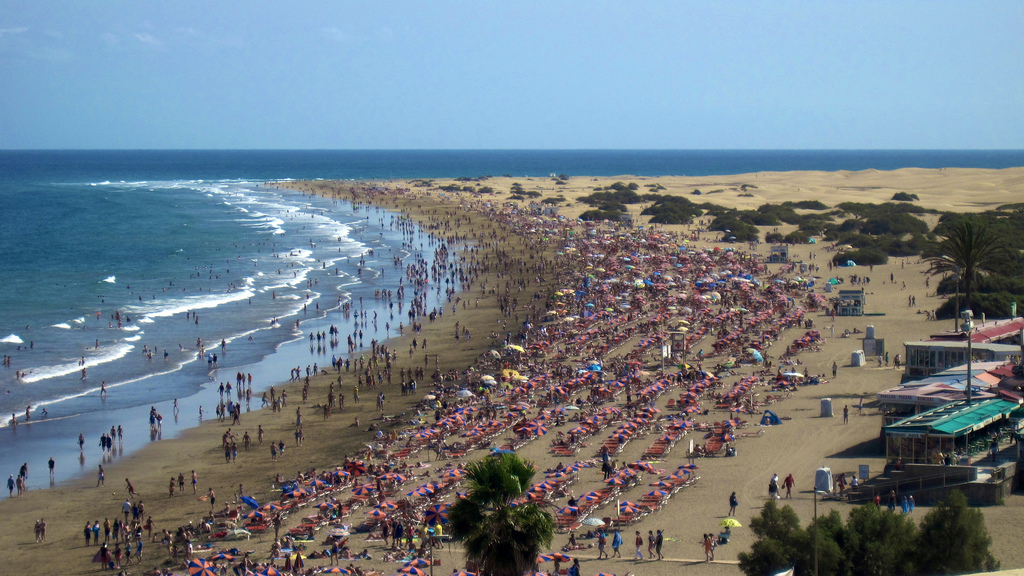 Пляж Плайя-дель-Инглес в Испании, фото 4.