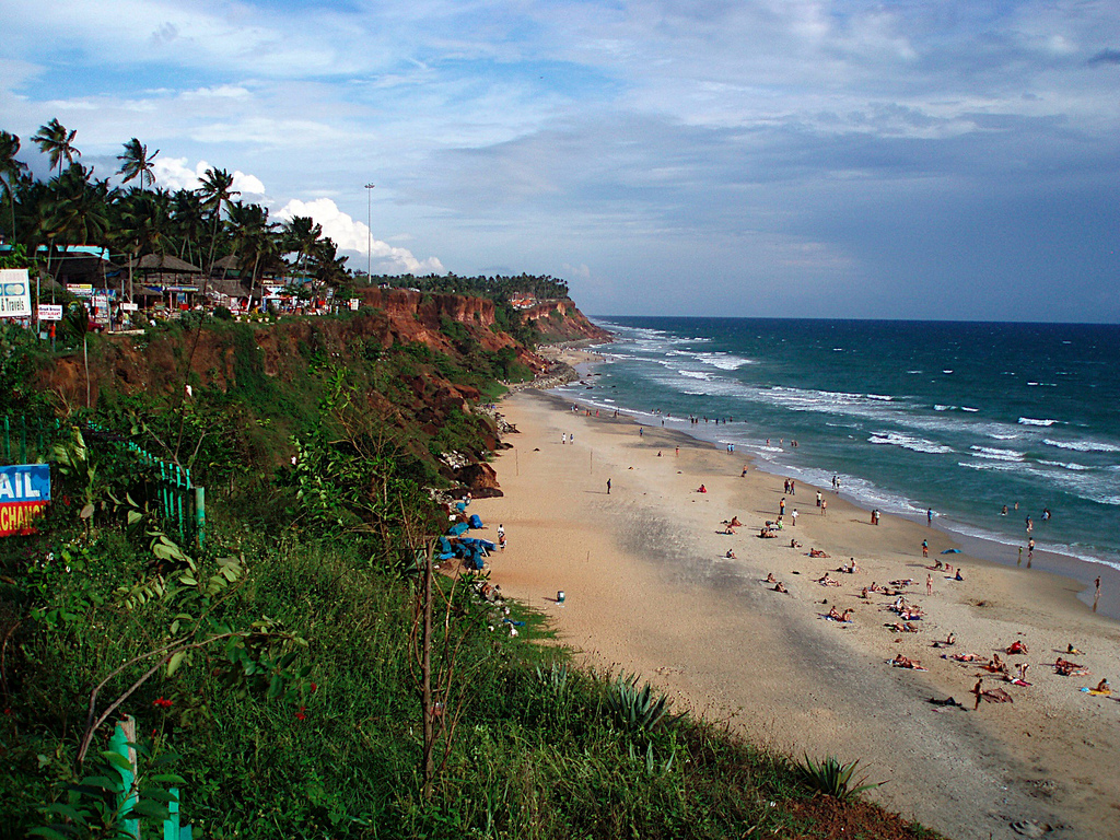 Пляж Варкала в Индии, фото 3