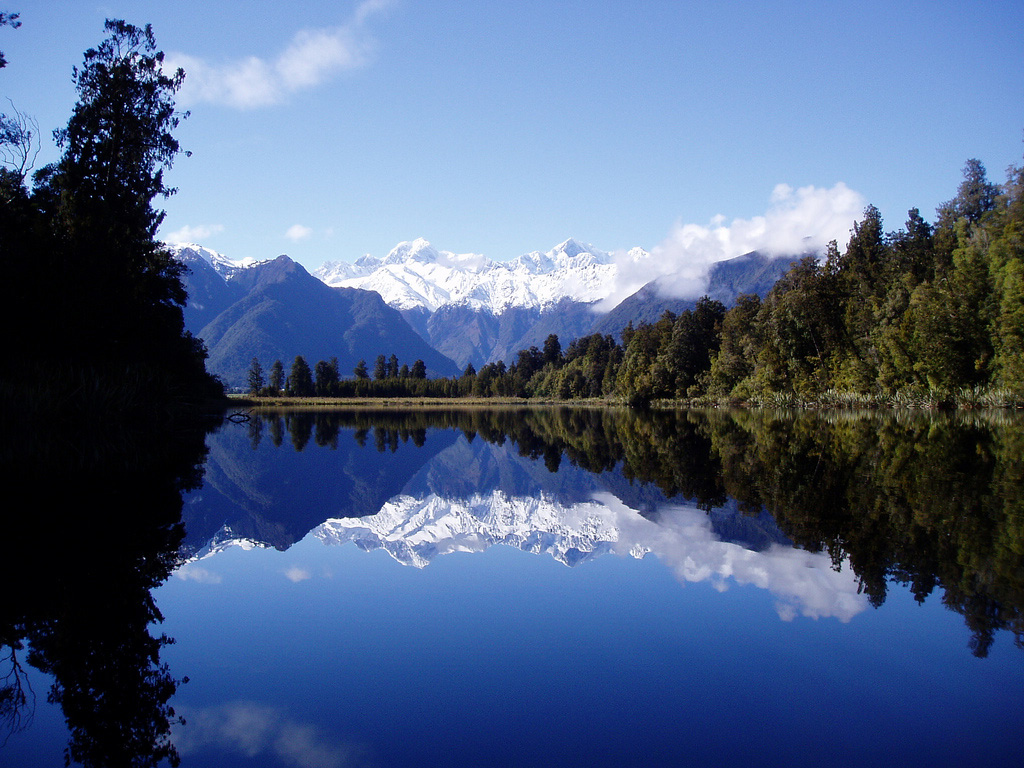 Озеро Мэтисон в Новой Зеландии, фото 1