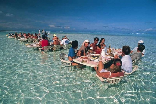 Ресторан на острове Бора-Бора