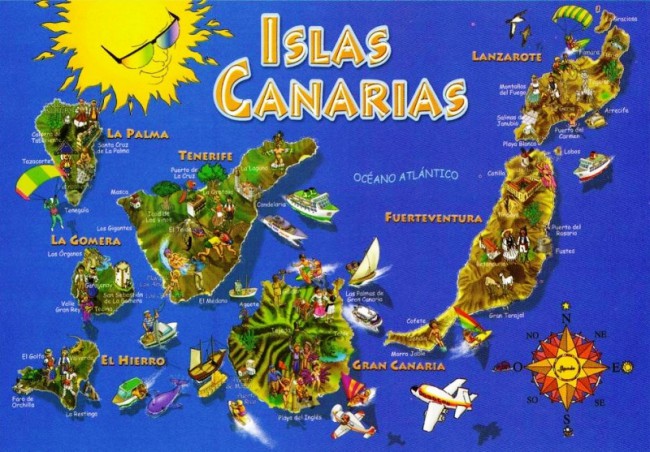 Самые известные из Канарских островов – Тенерифе и Гран Канария.