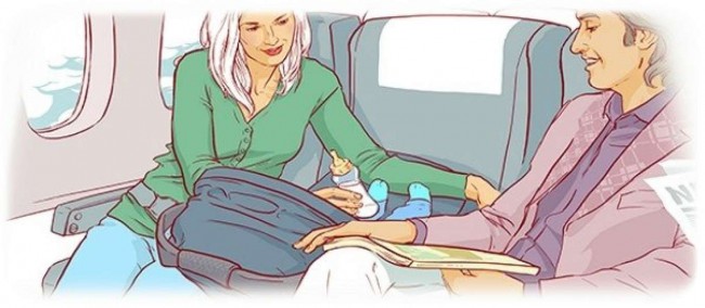 Младенец может путешествовать только вместе со взрослыми