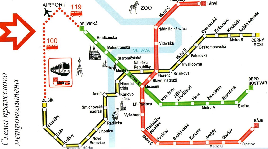 Пражская карта москвы