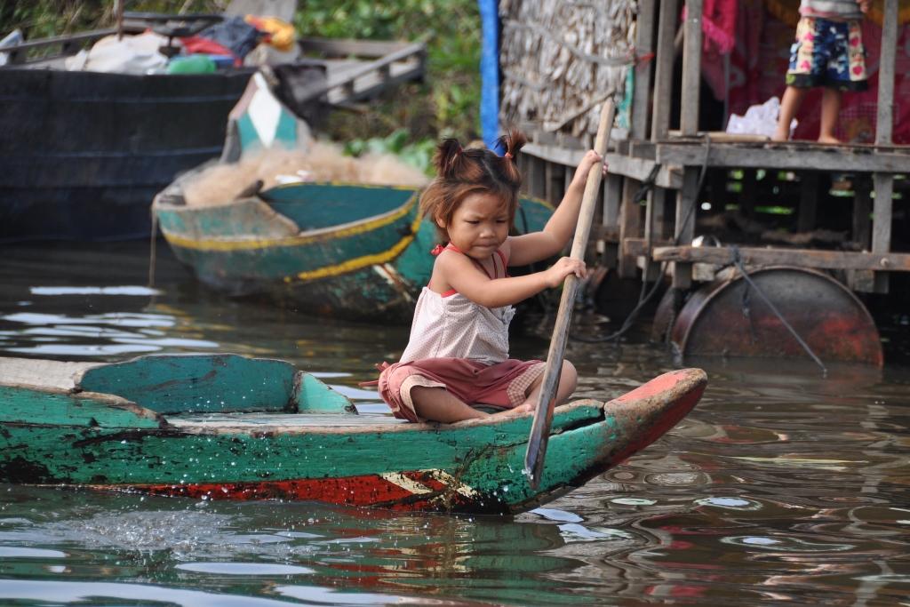 Bathing in Cambodia