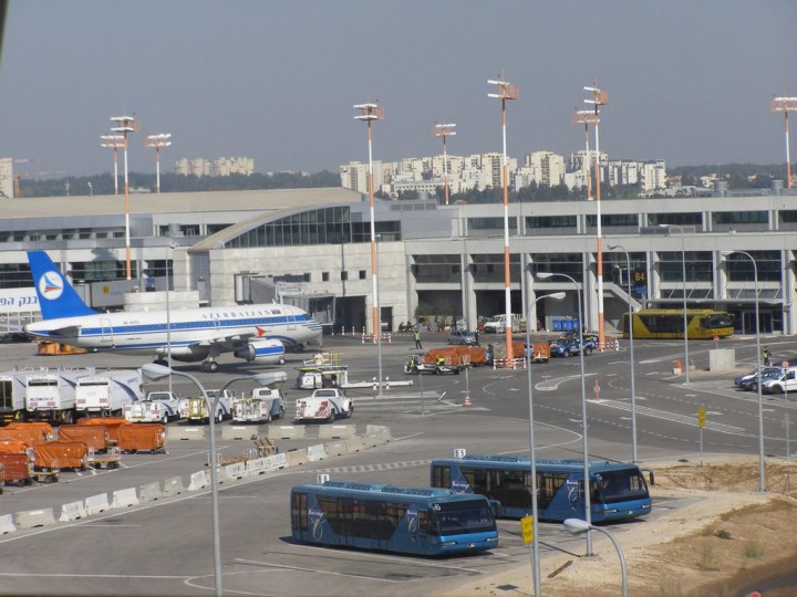 Знаменитый аэропорт Бен-Гурион, который находится в Тель-Авив